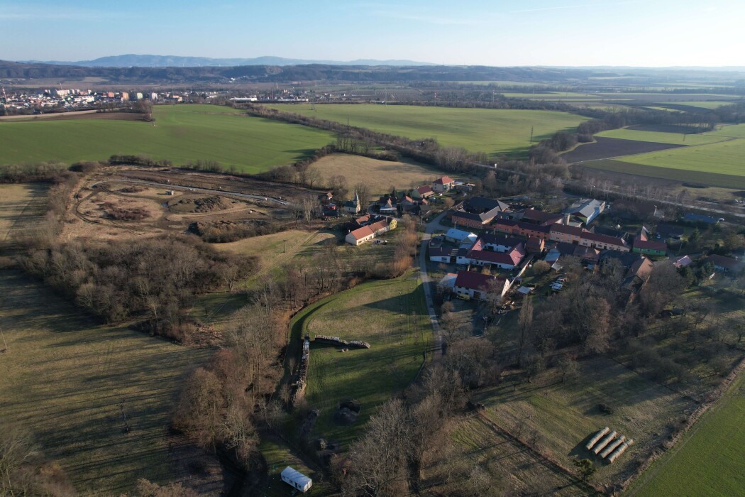 Výstavba na leteckých snímcích