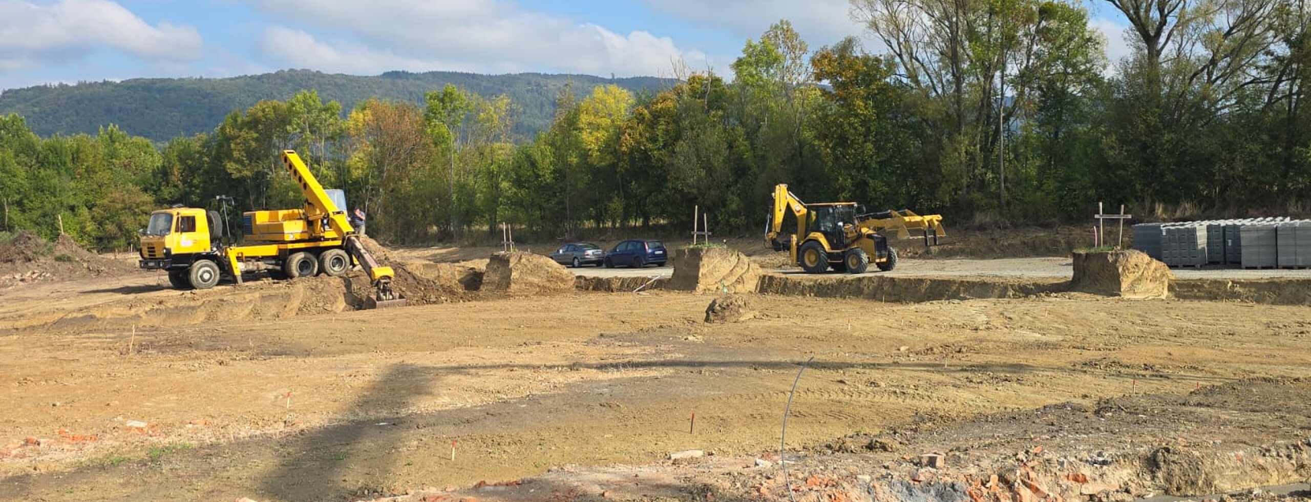 Kontrolní den na stavbě Trnávka Living